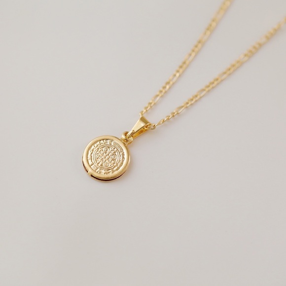Petite Saint Benedict Necklace | 18k Gold Filled - Picture 5 of 7